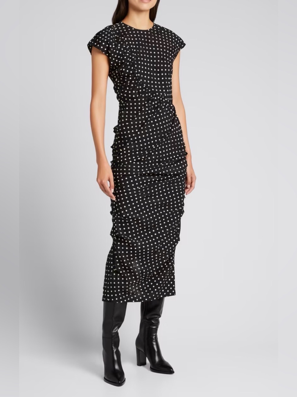 Rachel Comey New Delirium Polka Dot Column Dress Silk Blend Size 20
